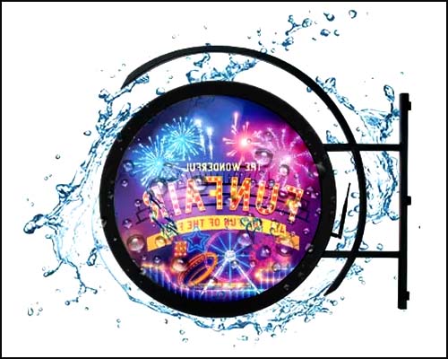 Round LED display: a novel outdoor advertising display bo